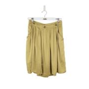 Pre-owned Silk bottoms Chloé Pre-owned , Green , Dames