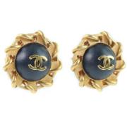 Pre-owned Metal chanel-jewelry Chanel Vintage , Yellow , Dames