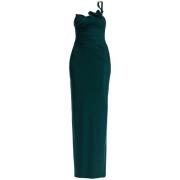 Maxi Venus Jurk met Sculpturale Halslijn Christopher Esber , Green , D...