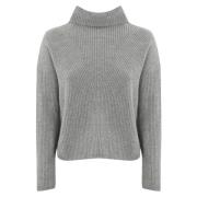 Lichtgrijze Sweater Maglia Max Mara Studio , Gray , Dames