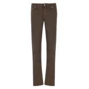 Stijlvolle Denim Jeans Jacob Cohën , Brown , Heren