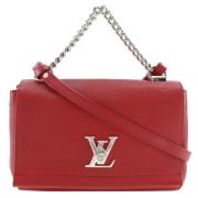 Pre-owned Leather shoulder-bags Louis Vuitton Vintage , Red , Dames