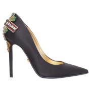 Pre-owned Fabric heels Versace Pre-owned , Black , Dames