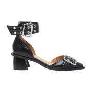 Imitatielederen Gesp Pumps Ganni , Black , Dames