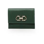 Groene Portemonnee Creditcardhouder Salvatore Ferragamo , Green , Dame...