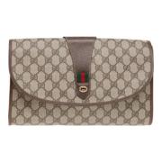 Pre-owned Canvas gucci-bags Gucci Vintage , Beige , Dames