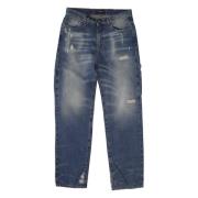 Gescheurde katoenen jeans Salvatore Santoro , Blue , Heren