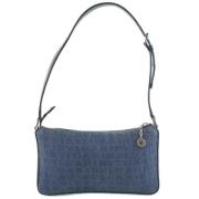 Pre-owned Canvas shoulder-bags Bvlgari Vintage , Blue , Dames