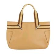 Pre-owned Leather gucci-bags Gucci Vintage , Beige , Dames