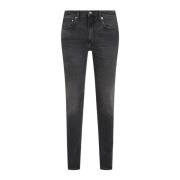 Klassieke Slim Fit Jeans Medium Taille Calvin Klein Jeans , Black , He...