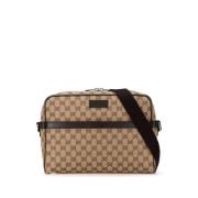 Pre-owned Canvas gucci-bags Gucci Vintage , Brown , Dames