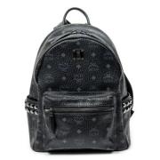 Pre-owned Coated canvas backpacks MCM Pre-owned , Black , Dames