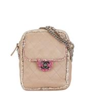 Pre-owned Leather chanel-bags Chanel Vintage , Pink , Dames