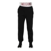 Comfortabele elastische dames trainingsbroek Moschino , Black , Dames