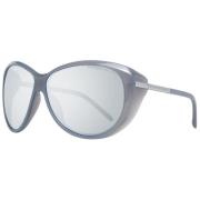 Grijze Dames Zonnebril Rond Spiegelend Blauw Porsche Design , Gray , D...