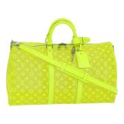 Pre-owned Canvas handbags Louis Vuitton Vintage , Yellow , Dames