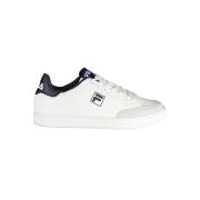 Witte Polyester Sportsneaker Blauwe Details Fila , White , Heren