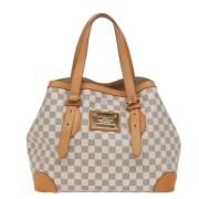 Pre-owned Canvas shoulder-bags Louis Vuitton Vintage , White , Dames