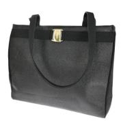 Pre-owned Leather handbags Salvatore Ferragamo Pre-owned , Black , Dam...