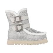 Enkellaars met bonteffect en strass Alma EN Pena , Gray , Dames