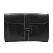 Pre-owned Leather pouches Hermès Vintage , Black , Dames