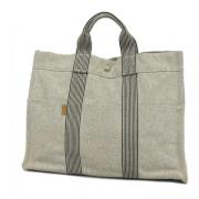 Pre-owned Canvas handbags Hermès Vintage , Beige , Dames