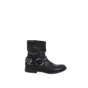 Pre-owned Leather boots Burberry Vintage , Black , Dames