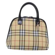 Pre-owned Canvas handbags Burberry Vintage , Beige , Dames