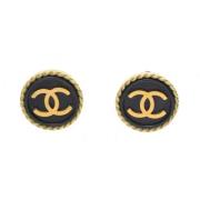 Pre-owned Yellow Gold chanel-jewelry Chanel Vintage , Black , Dames