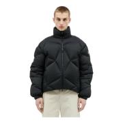 Grafisch Gewatteerd Donsjack Moncler , Black , Heren