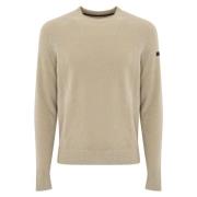 Fluwelen trui Lange mouwen Geribbelde details RRD , Beige , Heren