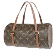 Pre-owned Canvas handbags Louis Vuitton Vintage , Brown , Dames