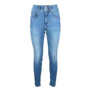 Denim Skinny Jeans met Stretchstof Guess , Blue , Dames