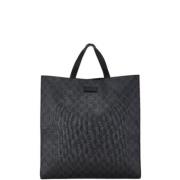 Pre-owned Leather totes Gucci Vintage , Black , Dames