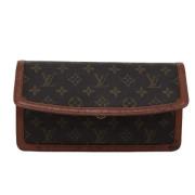 Pre-owned Canvas clutches Louis Vuitton Vintage , Brown , Dames