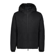 Zwarte Hutte Donsjas Moncler , Black , Heren