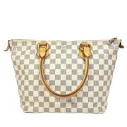 Pre-owned Canvas totes Louis Vuitton Vintage , White , Dames