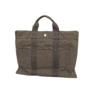 Pre-owned Canvas totes Hermès Vintage , Brown , Dames