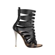 Pre-owned Leather boots Giuseppe Zanotti Pre-owned , Black , Dames