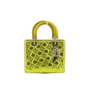 Pre-owned Canvas dior-bags Dior Vintage , Yellow , Dames