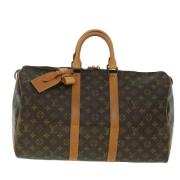 Pre-owned Canvas handbags Louis Vuitton Vintage , Brown , Dames