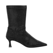 Kitten heel bootie Alma EN Pena , Black , Dames