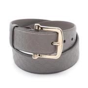 Pre-owned Leather belts Gucci Vintage , Gray , Heren