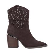 Enkellaarsjes met studs Alma EN Pena , Brown , Dames