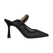 Net muiltjes met strass Alma EN Pena , Black , Dames