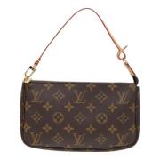 Pre-owned Canvas clutches Louis Vuitton Vintage , Brown , Dames