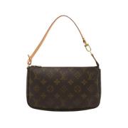 Pre-owned Canvas clutches Louis Vuitton Vintage , Brown , Dames