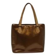 Pre-owned Leather totes Louis Vuitton Vintage , Brown , Dames