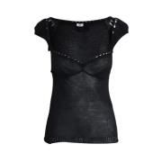 Pre-owned Plastic tops Yves Saint Laurent Vintage , Black , Dames