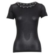 Pre-owned Silk tops Dior Vintage , Black , Dames